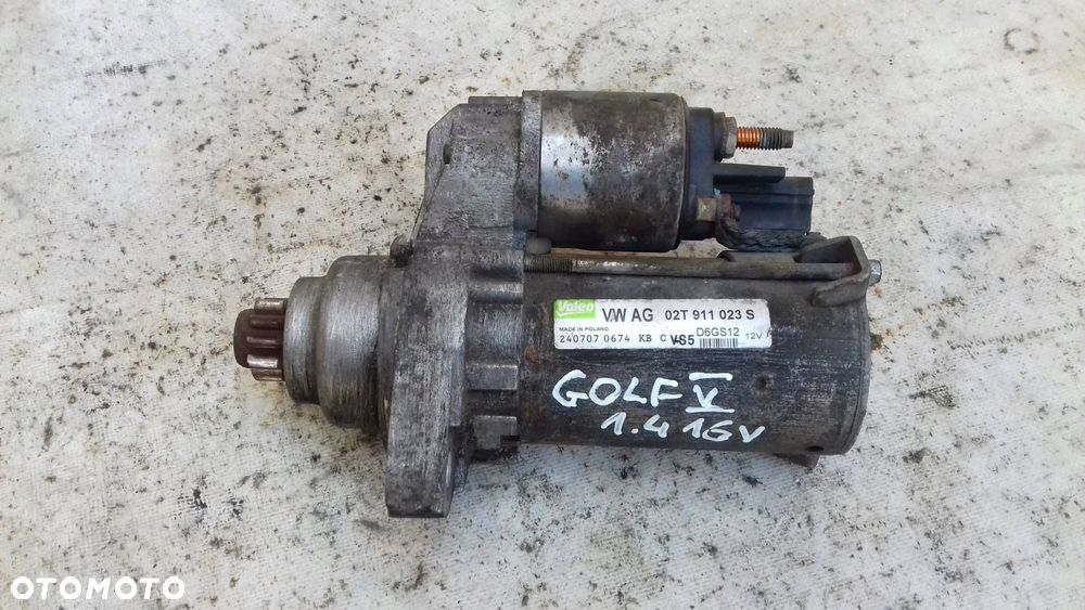 rozrusznik 02t911023s vw golf v seat skoda audi 1.4 16v - 3