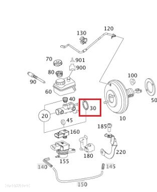 MERCEDES WIELE MODELI Uszczelka pompy hamulca OE - 2