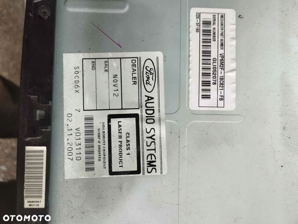 radio sony ford mondeo mk4 , s-max , galaxy przed lift - 4