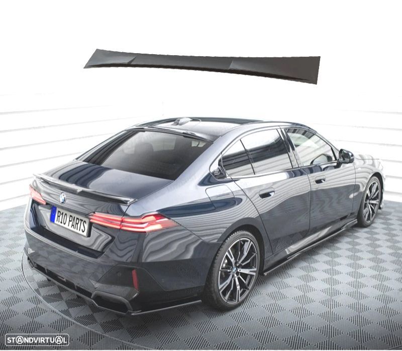 SPOILER VIDRO TRASEIRO BMW G60 24- LOOK M PRETO BRILHANTE - 1