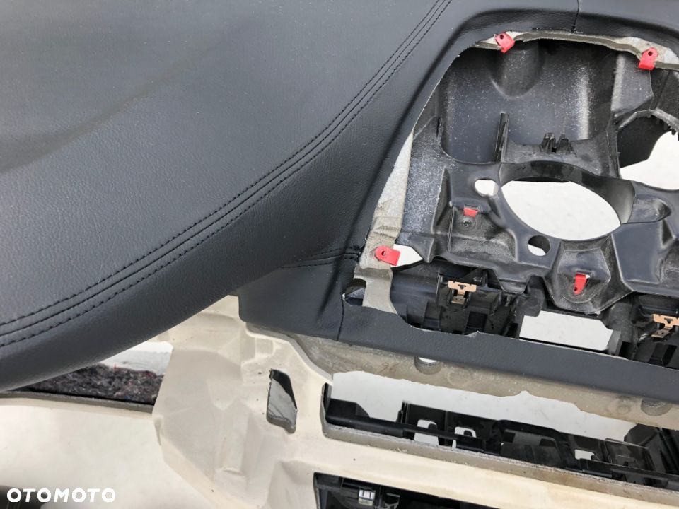 BMW 5 6 G30 G31 G32 F90 DESKA KONSOLA KOKPIT PULPIT PÓŁKA PARAPET PODUSZKI AIRBAG KOLAN PASY SKÓRA - 12