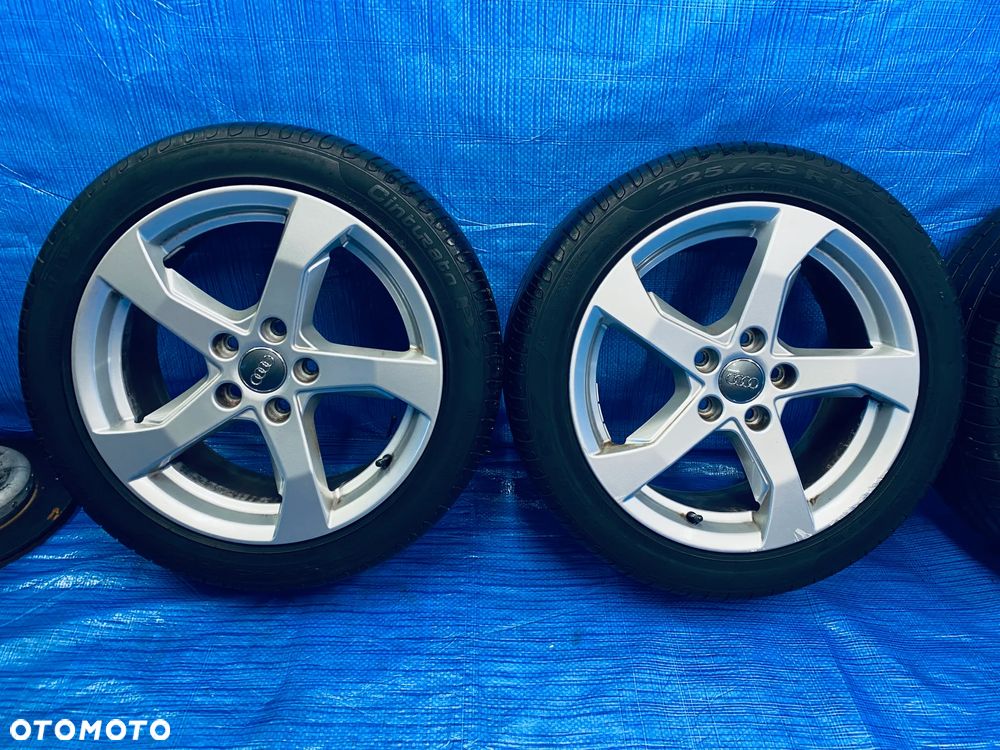 KOŁA KOŁO 17 FELGA ALUMINIOWE ALUSY 17" x 7,5J  5X112 ; 57,1mm ET51 KOMPLET ; OPONY LETNIE LATO ; AUDI A3 8L 8P 8V 8Y A4 B5 B6 B7 ; VW GOLF V VI VII VIII PASSAT B5 B6 B7 B8 ; SKODA OCTAVIA SUPERB SEAT ITP. ORYGINAŁ 8V0601025CT AUDI - 3