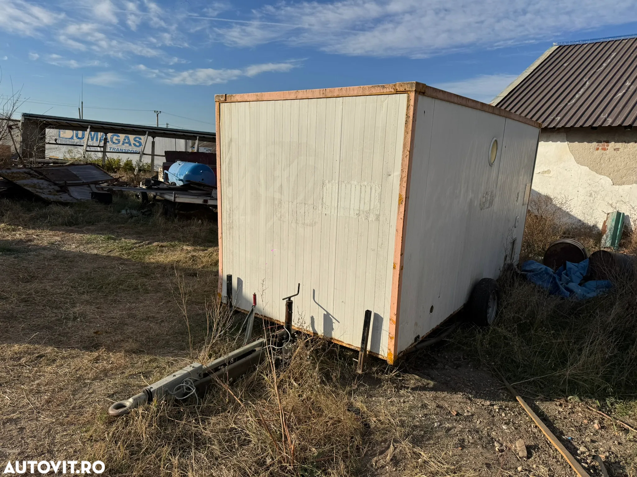 Remorca Container Vestiar / Depozit / Organizare Santier : 4 BUC : cu ACTE - 2
