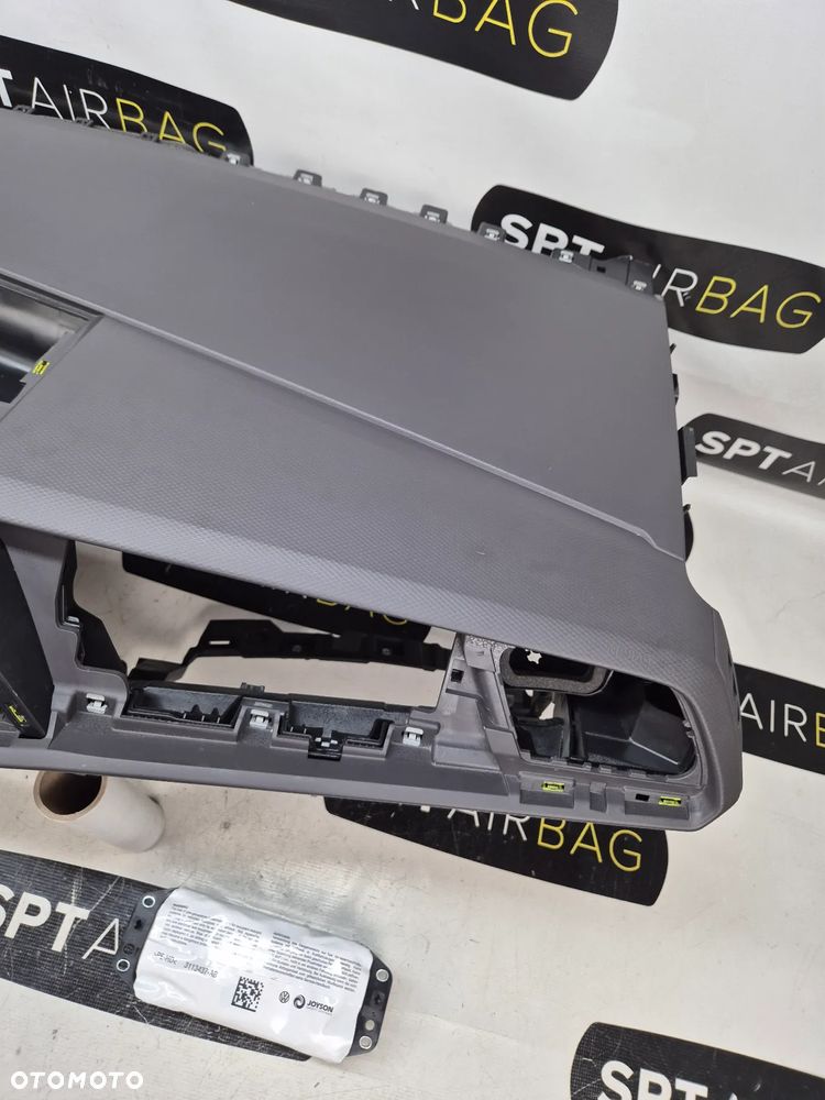 VW T7 DESKA ROZDZIELCZA KONSOLA KOKPIT PULPIT PODUSZKI AIRBAG AIR BAG PASY KIT SET - 4