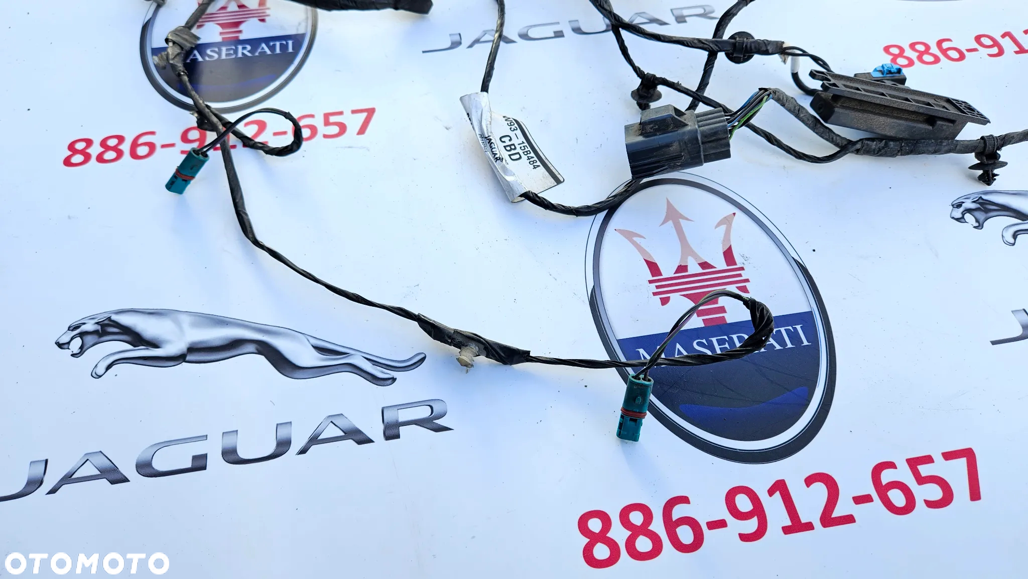Jaguar XJ 351 LIFT 2015-2019  Instalacja zderzaka tylnego Wiązka zderzaka tył 4x PDC Kamera FW93-15B484-CBD - 2