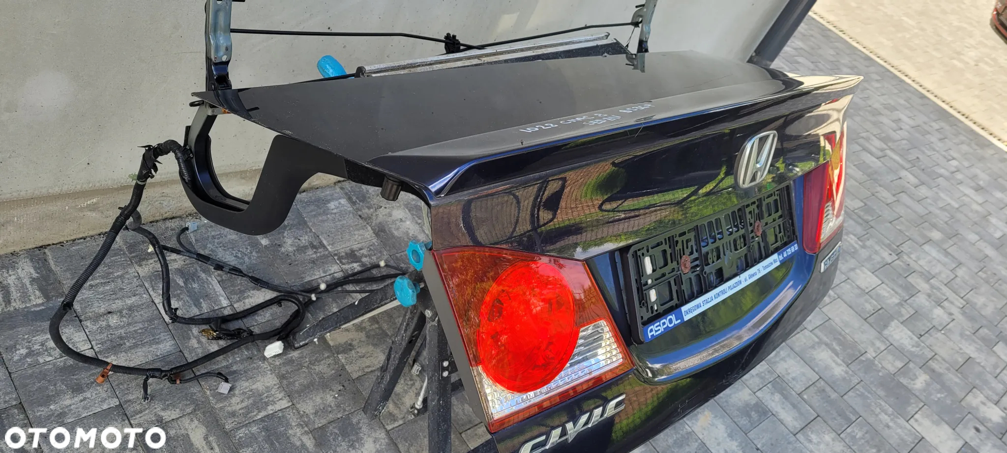 KOMPLETNA KLAPA BAGAŻNIKA HONDA CIVIC VIII SEDAN KOLOR B536P - 6
