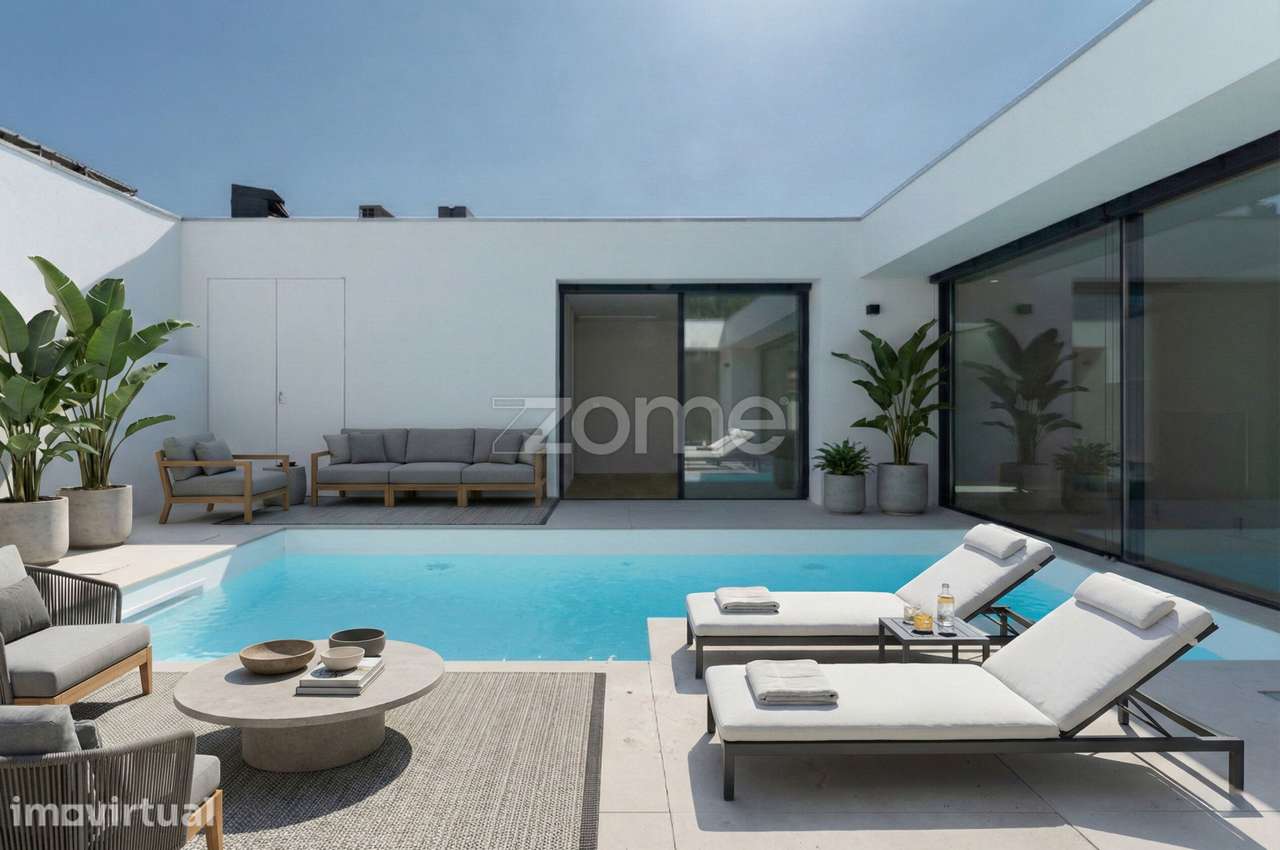 Moradia Luxo T4 com piscina aquecida na praia da Madalena - Grande imagem: 4/60