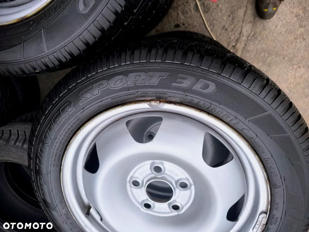5x120 Felgi Stalowe Stal Strukturalne 17C 17 C Koła Zimowe Zima VW T5 T6 Transporter Caravelle Multivan 5mm Legnica ALU-RAD 215/60 7,5-6,5mm - 10