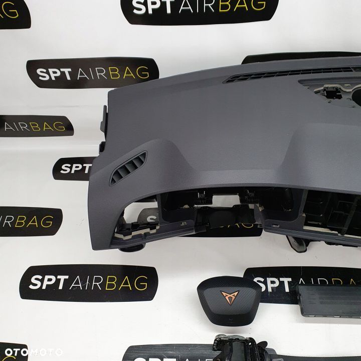 CUPRA ATECA DESKA ROZDZIELCZA KONSOLA KOKPIT PULPIT PODUSZKI AIRBAG AIR BAG PASY KIT SET - 2
