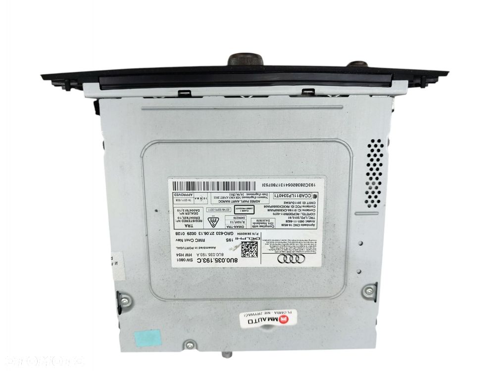 RADIO CD FABRYCZNE AUDI Q3 I 8U (2011-2014) 8U0035193C - 4