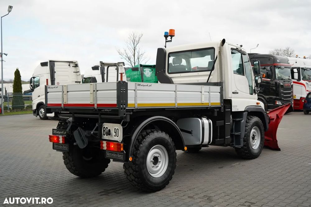 Mercedes-Benz UNIMOG U300 / 4X4 / BASCUNĂTOR 3 LATE / PLUG / MUNICIPAL / CUPLĂRI HIDRAULICE / EPS + AMBREIAJ - 7