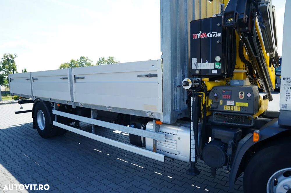 DAF LF 250 / 4X2 / LIVRARE - 7.3 + HDS HYVA HB 150X -E3 / RADIOCOMANDĂ / ROTATOARE / MAX. CAPACITATE DE RIDICARE: 5200 KG / EURO 6 - 20