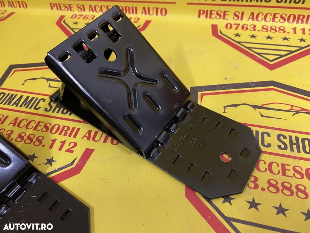 Set 2 cala metalice opritor piedica roata pliabil oem Vw 7L0860321A - 5