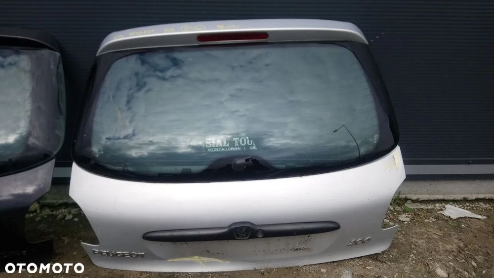 KLAPA PEUGEOT 206 HATCHBACK HB SREBRNA CZARNA (dostępne 3 klapy bagażnika) - 4