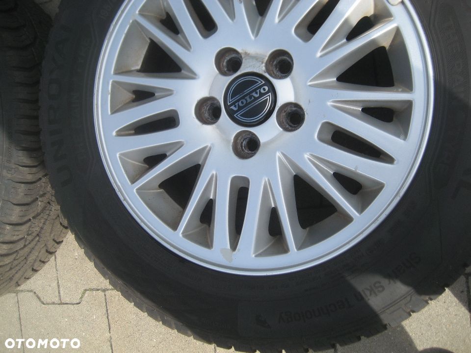 volvo s80 v70 s60 felgi aluminiowe 6,5x15 et43 5x108 30639360 opona 195x65x15 uniroyal - 10