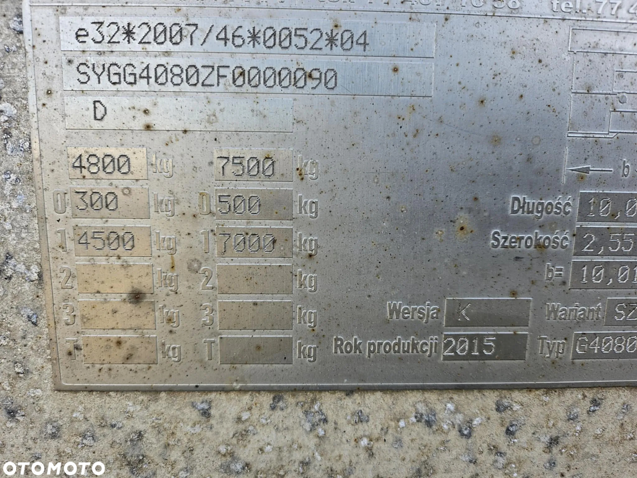 Gniotpol G4080, 7,70m - 6