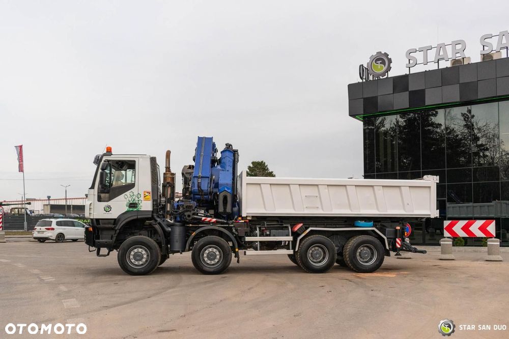Iveco TRAKKER 450 8x8 PM 85SP HDS Żuraw Wywrotka - 12