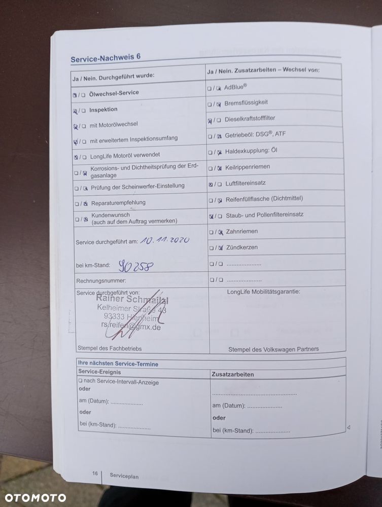 Volkswagen Touran 2.0 TDI SCR (BlueMotion Technology) DSG Comfortline - 33