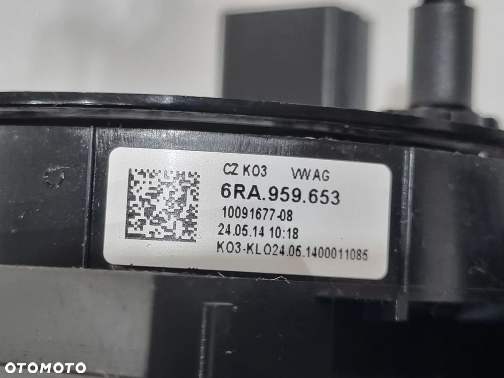 VW UP SEAT MII MANETKI TAŚMA PRZEŁĄCZNIK ZESPOLONY 6RA959653 1S0953503P - 6