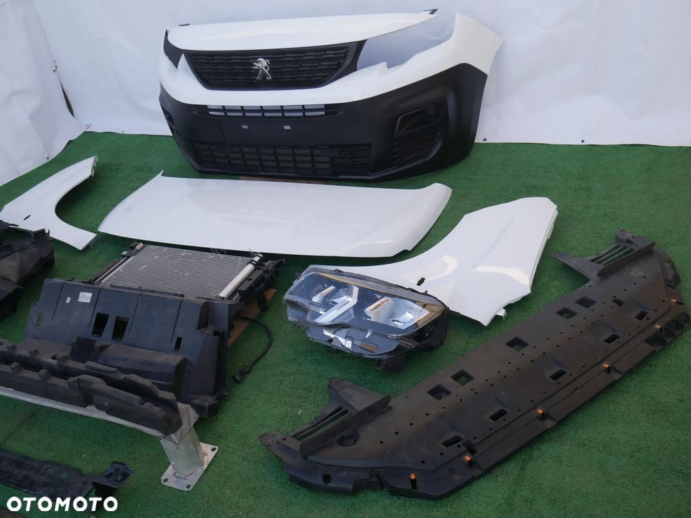 PEUGEOT RIFTER PRZÓD MASKA BŁOTNIK PRAWY LAMPA L+R LED PAS PRZEDNI CHŁODNICE BELKI ZDERZAK - 4