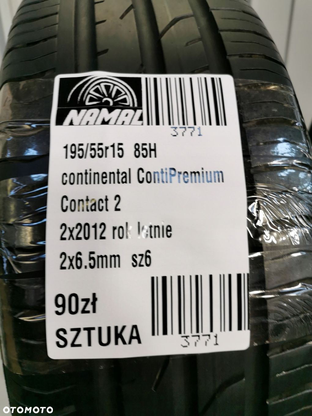 2x 195/55R15 continental opony letnie 6,5mm 3771 - 8