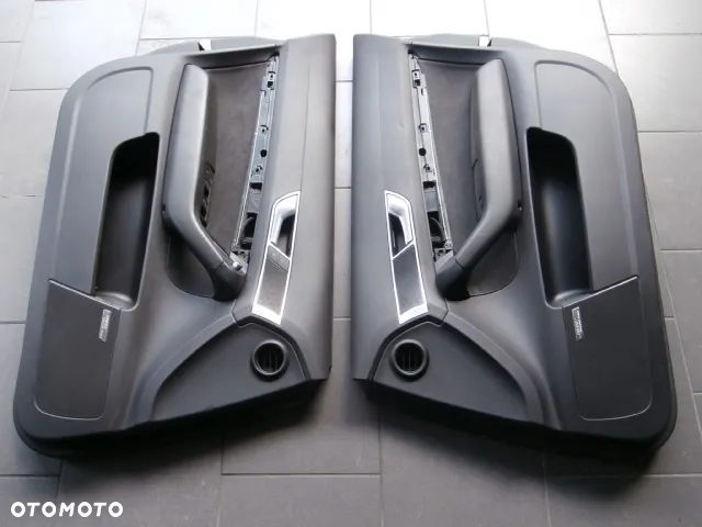 TAPICERKI SKORZANE AUDI A6 C6 S-LINE SKORA ALCANTARA BOSE KOMPLET ROLETKI - 2