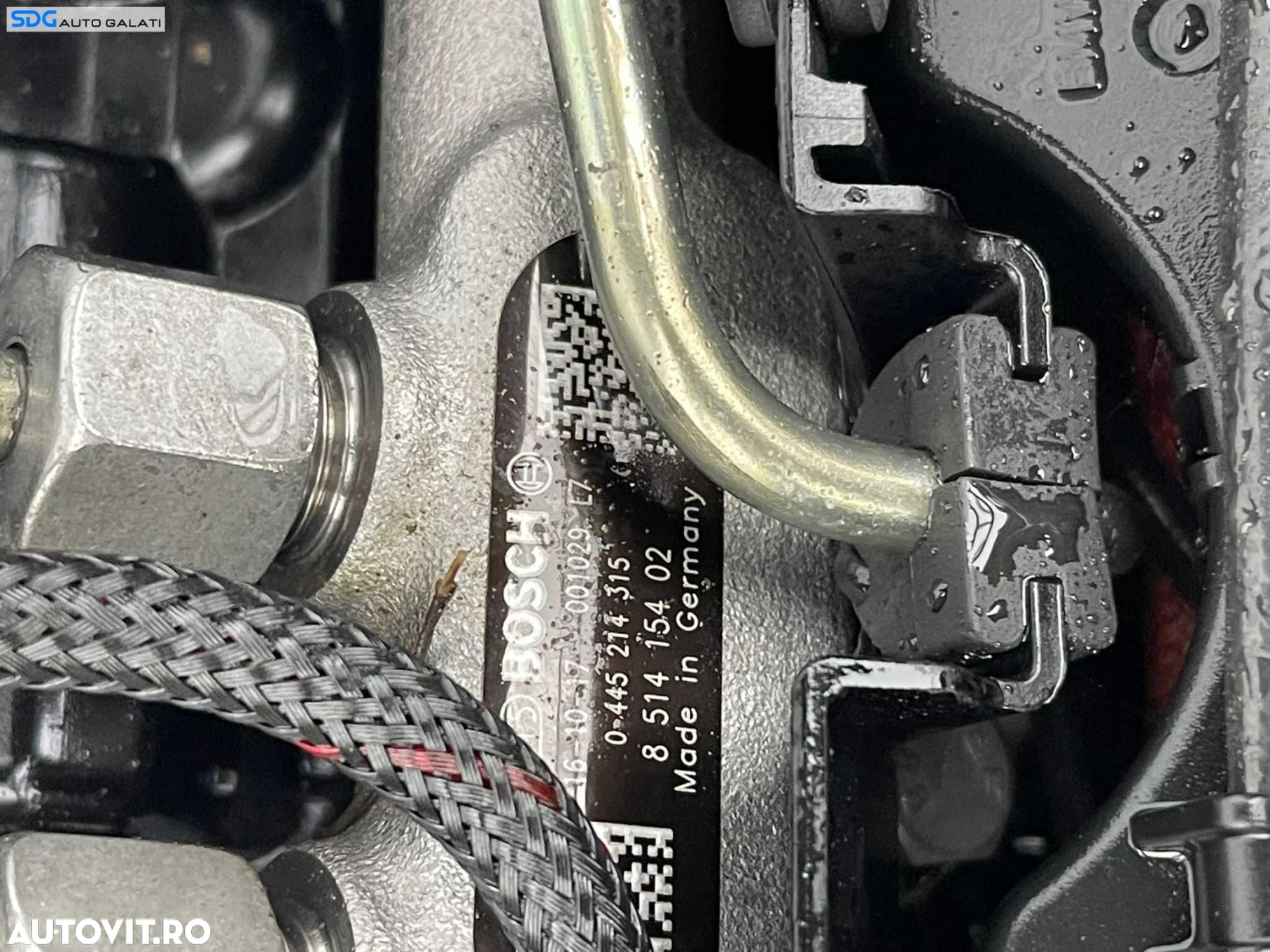 Rampa Presiune Injectoare cu Senzor Senzori Regulator BMW Seria 4 F32 F33 F36 F82 F83 418 420 425 2.0 D 2013 - 2020 Cod 0445214315 8514154 851415402 - 2