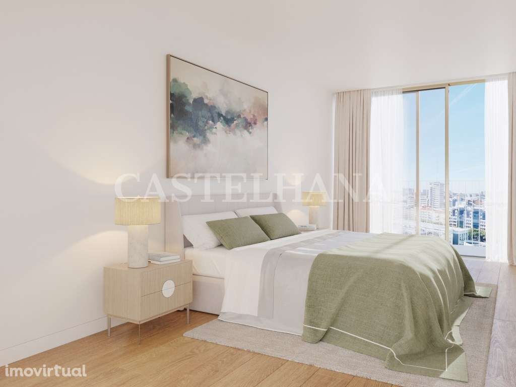 Apartamento T2 com varanda em novo empreendimento nas Avenidas Novas - Grande imagem: 4/50