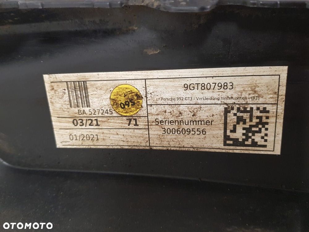 SPOILER SPOJLER DYFUZOR ZDERZAKA TYŁ PORSCHE GT3 911 992 G13 9GT 9GT807983 DOKŁADKA ORYGINAL TYLNY - 6