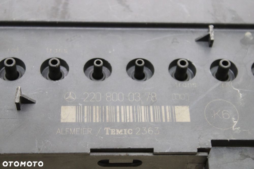 POMPKA MASAŻU FOTELA W220 W215 2208000378 POMPA STEROWNIK - 2