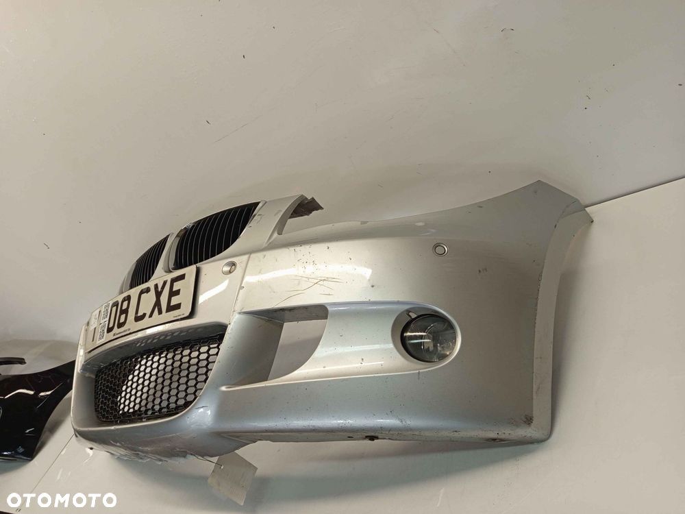 ^ ZDERZAK PRZÓD PRZEDNI DO BMW SERII 1 E87 M POWER M PAKIET TITANSILBER SREBRNY PDC CZUJNIKI HALOGENY - 3