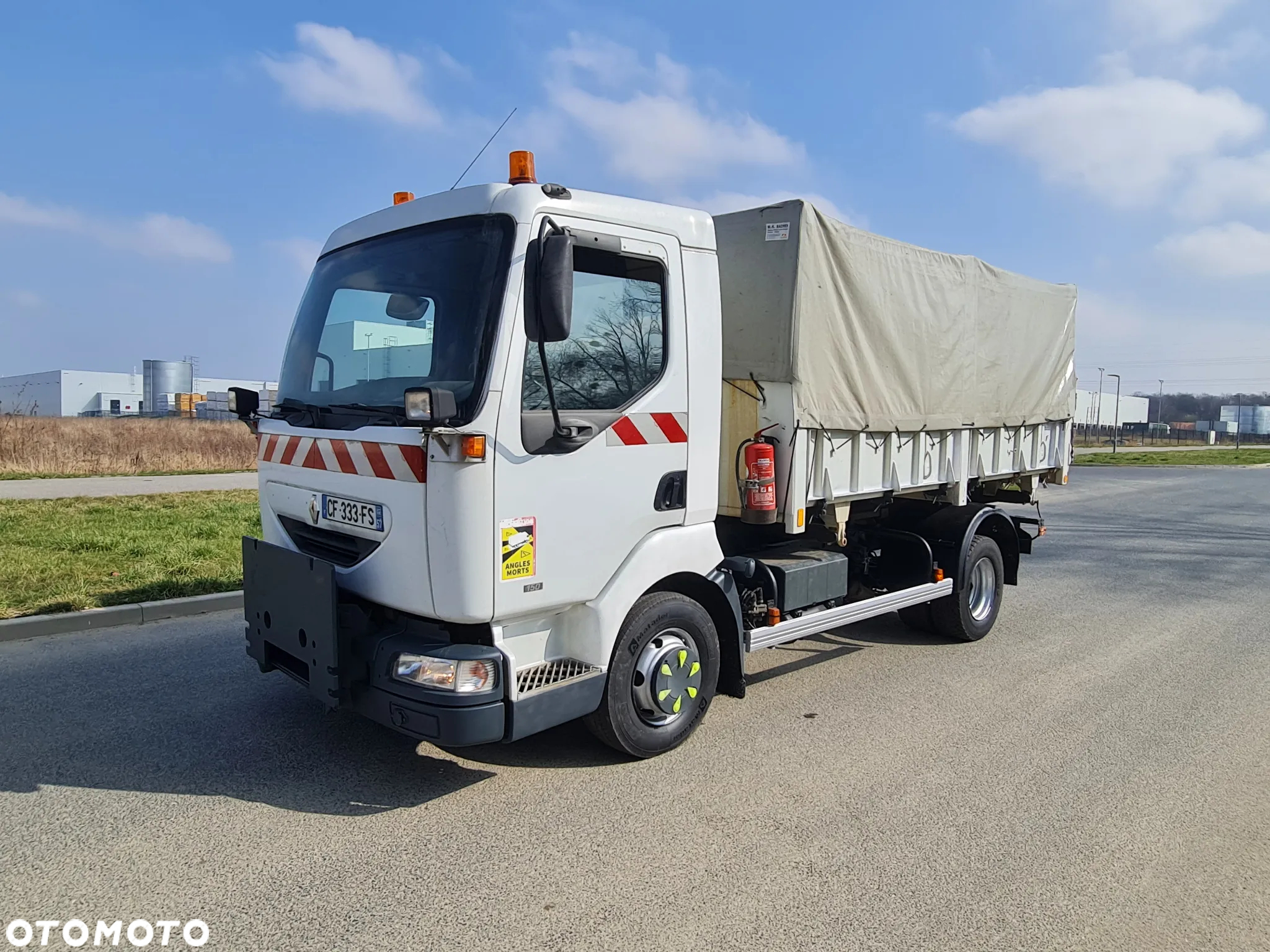 Renault Midlum Wywrotka 3 str Czołownica Specjalny Tylko 116 tys km Plandeka - 2