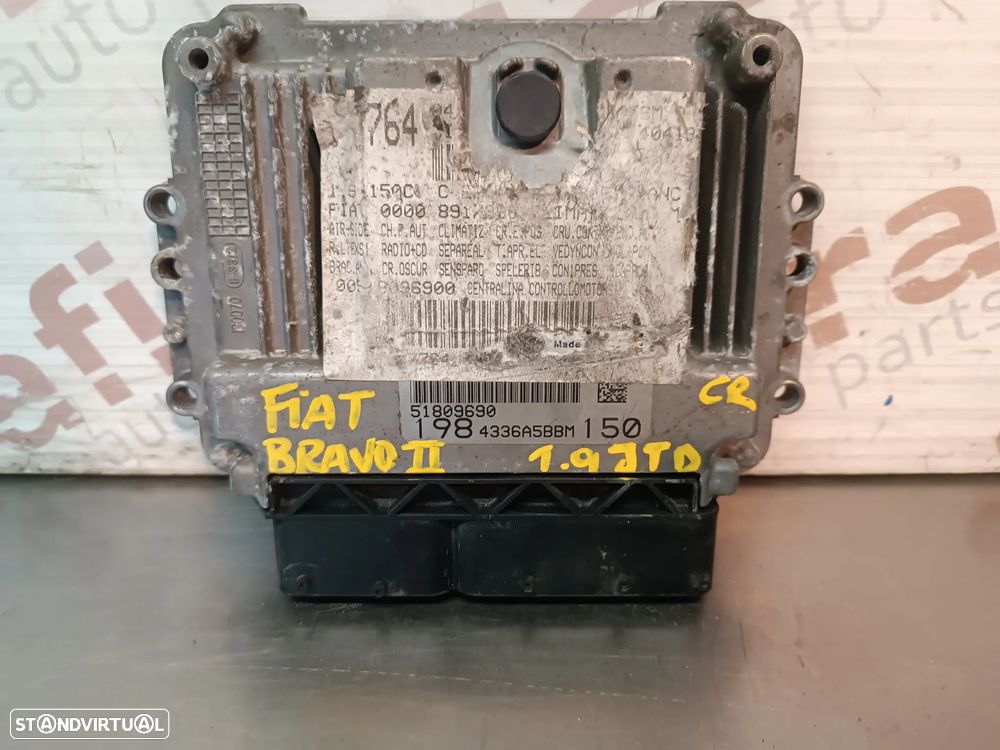 UNIDADE / CENTRALINA DO MOTOR FIAT BRAVO II 1.9JTD 51809690 0281013580 - 1