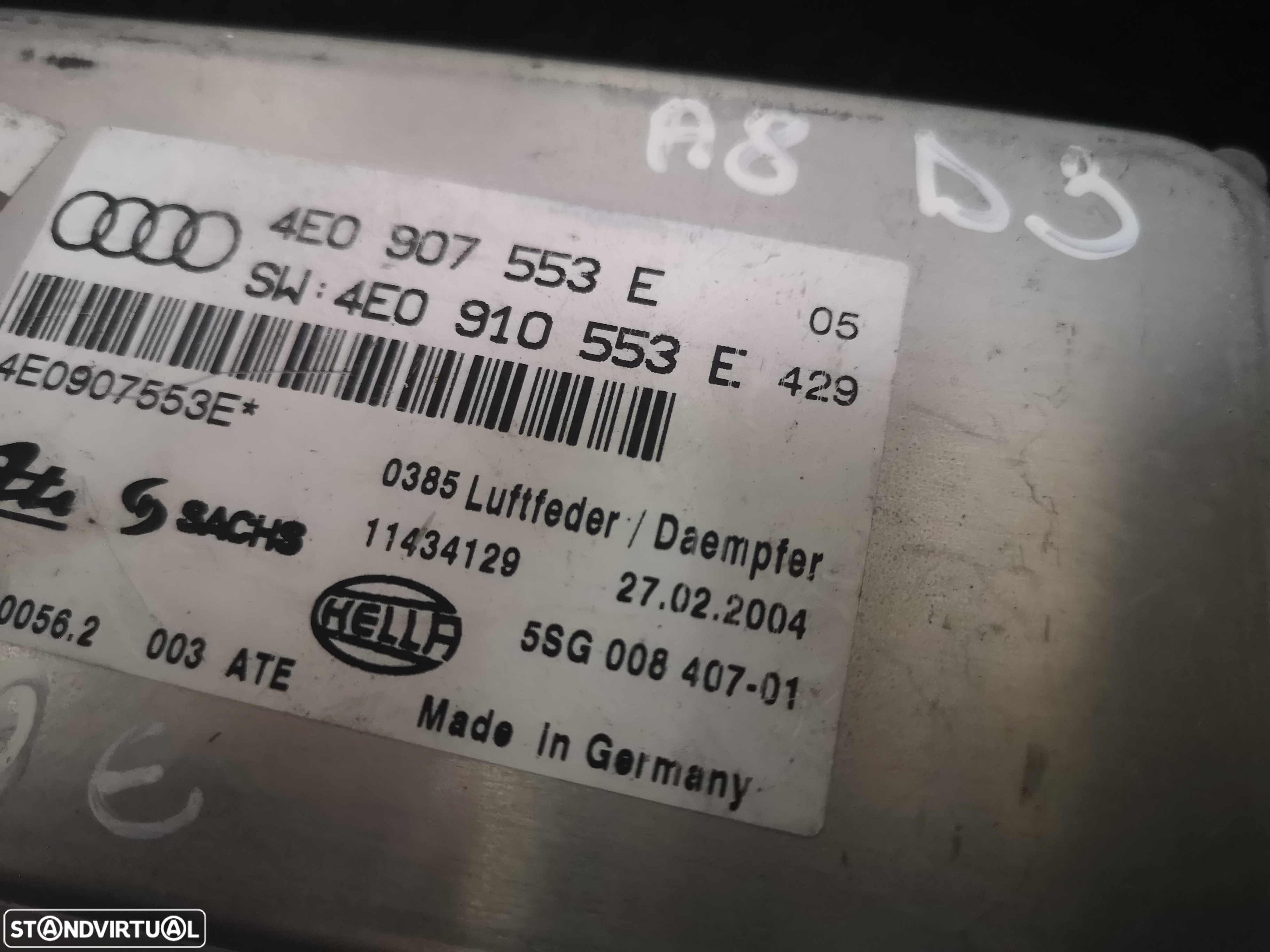 Centralina de  suspençao pneumatica AUDI A8 D3 4e0  2003-2009 - 4