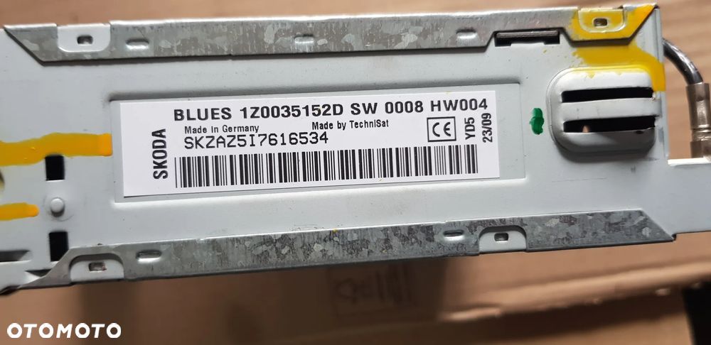 Radio radioodtwarzacz blues 1Z0035152D Skoda Octavia II fl - 3