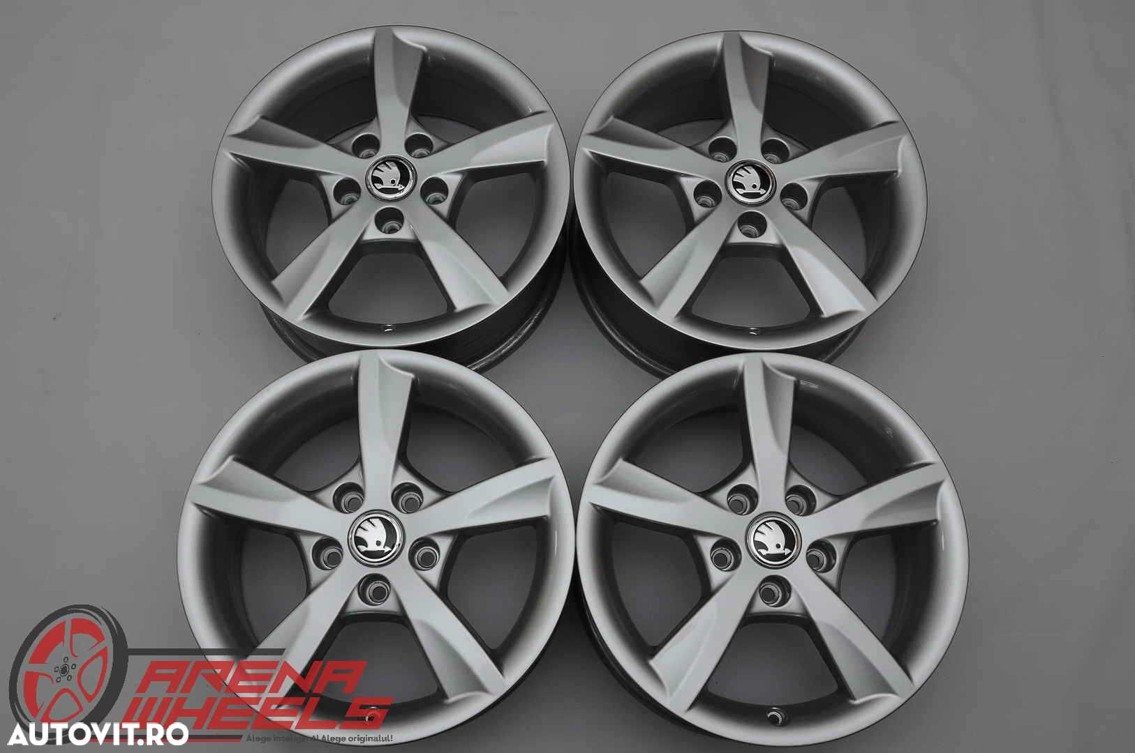 Jante Noi 16 inch Originale Skoda Octavia 2 3 4 Superb Yeti Karoq R16 - 1