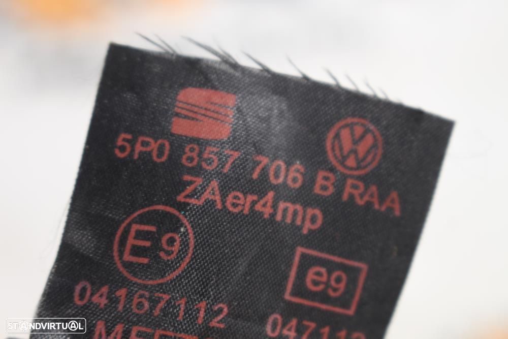 Cinto Frontal Direito Seat Altea (5P1)  5P0857706b / Direito / Passage - 8