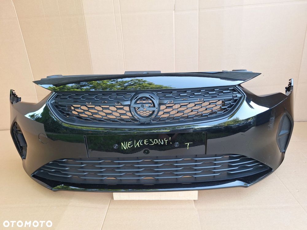 OPEL CORSA F 19-23 B.ŁADNY NIE KLEJONY! ZDERZAK PRZÓD PRZEDNI+GRILL+STELAŻ ORYG. GM 9830280980 WYSYŁKA KRAJ-EUROPA - 2