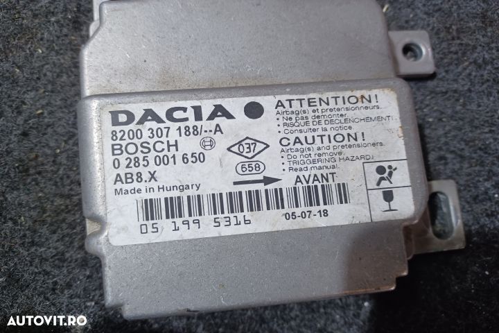 Calculator airbag 8200307188 0285001650 Dacia Logan 1 [2004 - 2008] S - 4