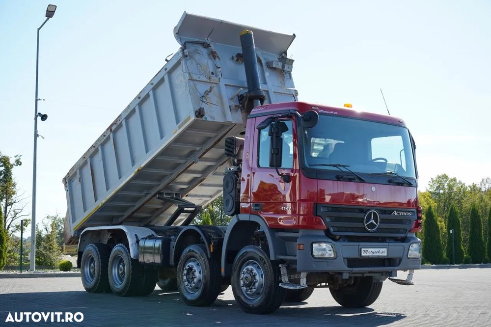Mercedes-Benz ACTROS 4141 / 8X6 / BASCULATOR SPATE / WIELTON / EPS + AMBREIAJ / ANVELOPE 100% - 6