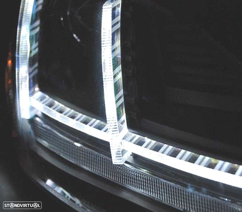 FARÓIS AUDI TT 8J 10-14 XENON LUZ DIURNA LED DINAMICOS AFS PRETO - 2