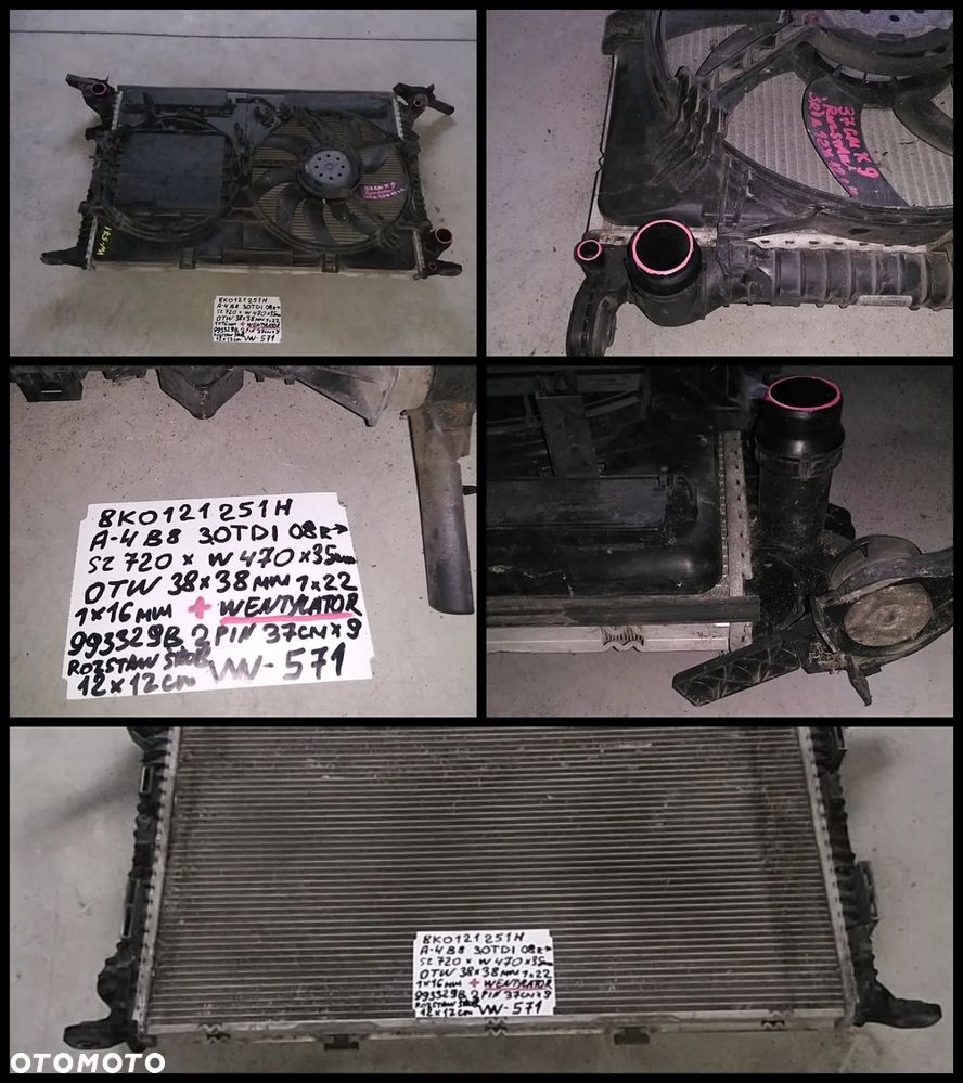 VW AUDI SEAT SKODA CHŁODNICA WODY AUKCJA NR1 - 40