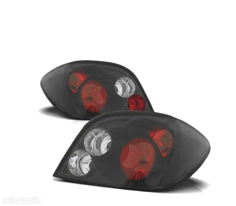 FAROLINS TRASEIRO PARA PEUGEOT 307 01-07 PRETOS LOOK LEXUS - 1