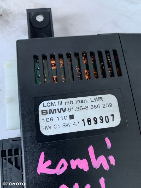 STEROWNIK MODUŁ ŚWIATEŁ LCM III 8386209 BMW E39 - 3