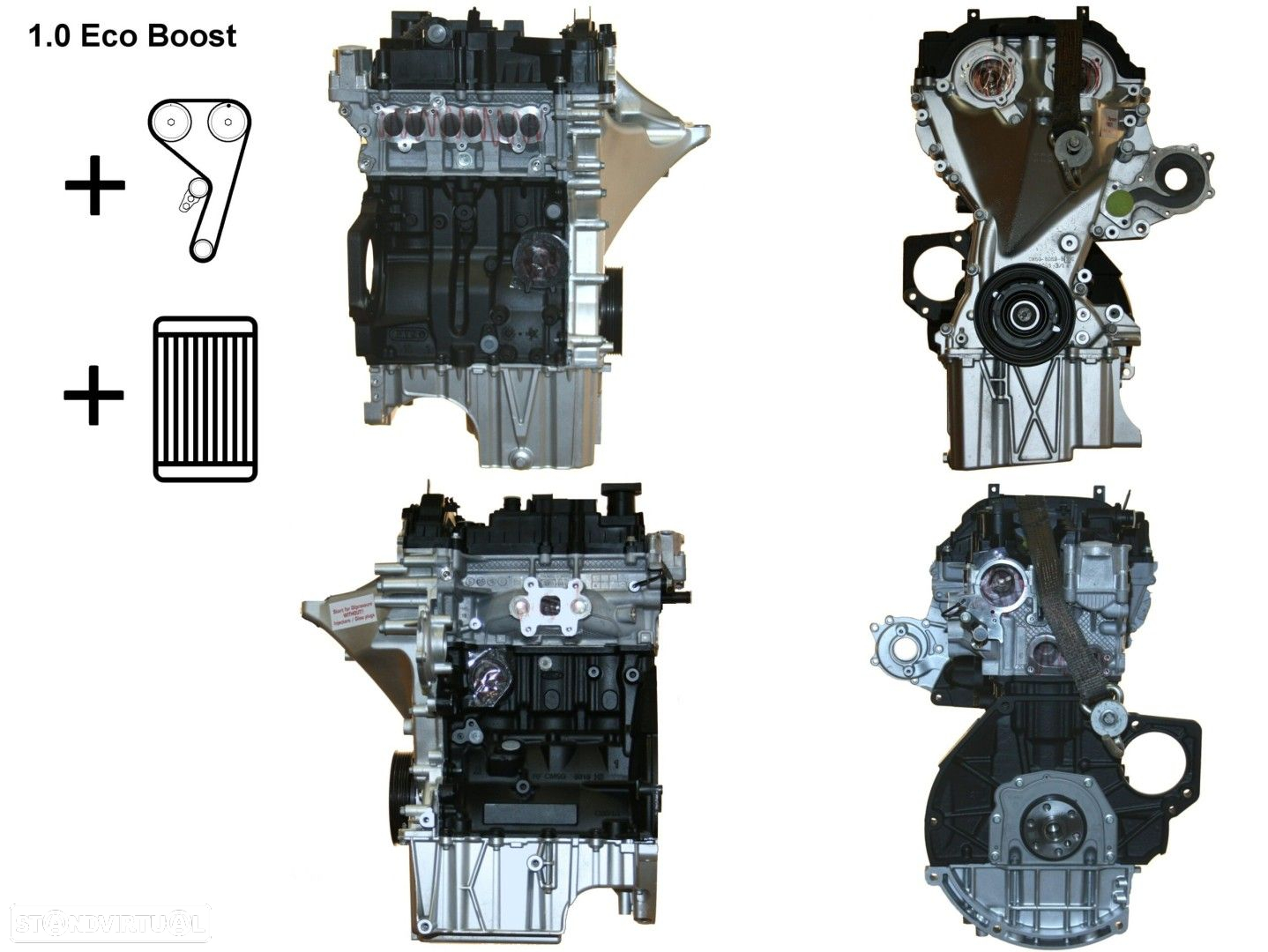 Motor  Reconstruído FORD FOCUS 1.0 EcoBoost M1DA - 18