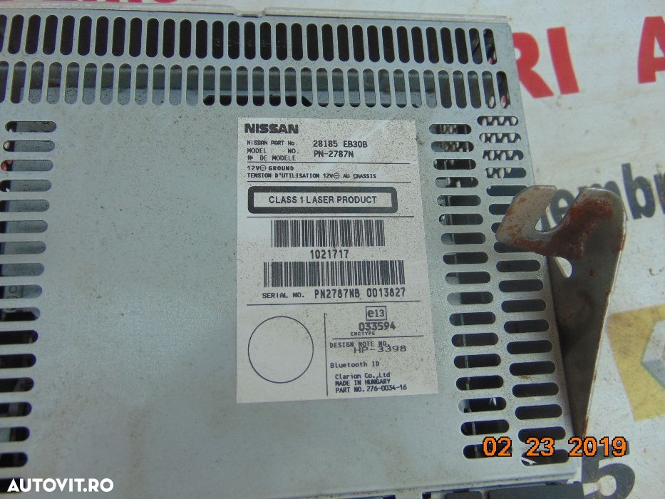Radio CD Nissan Navara 2005-2011 Pathfinder dezmembrez Navara 2.5 - 2