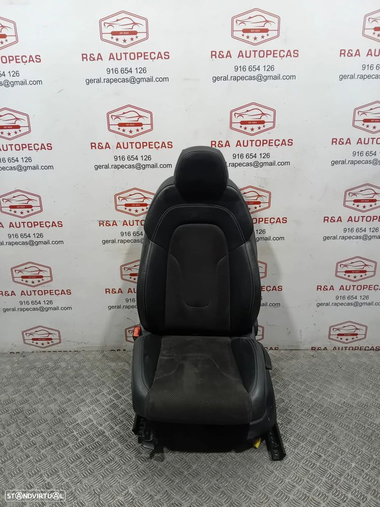 Banco Condutor Audi TT 8J S-Line em Pele e Alcântara Original - 2