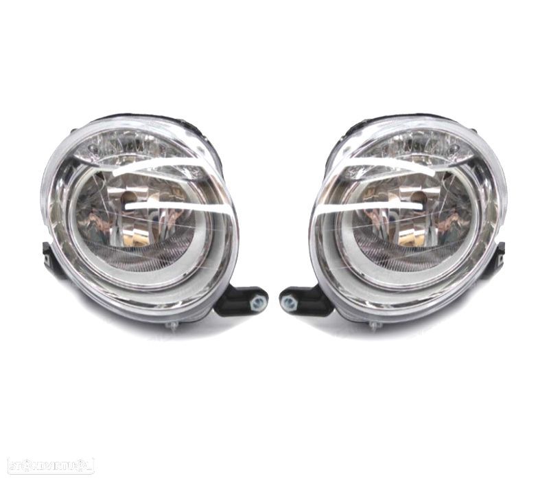 FARÓIS OPTICAS PARA FIAT 500 07- ELEC. - 1