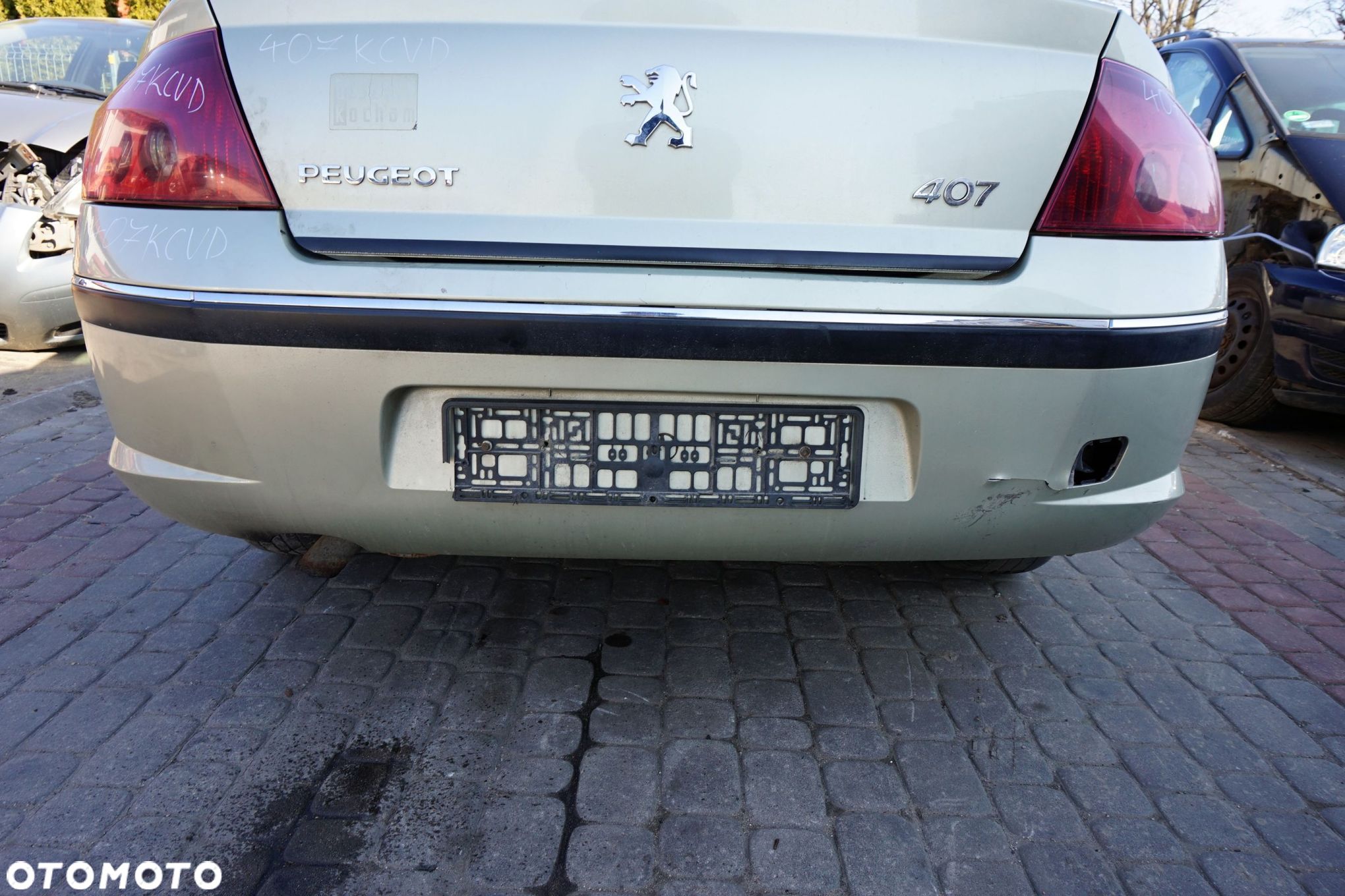 ZDERZAK TYLNY 407  SEDAN KCVD  ZŁOTY PEUGEOT 2004-2007 - 1