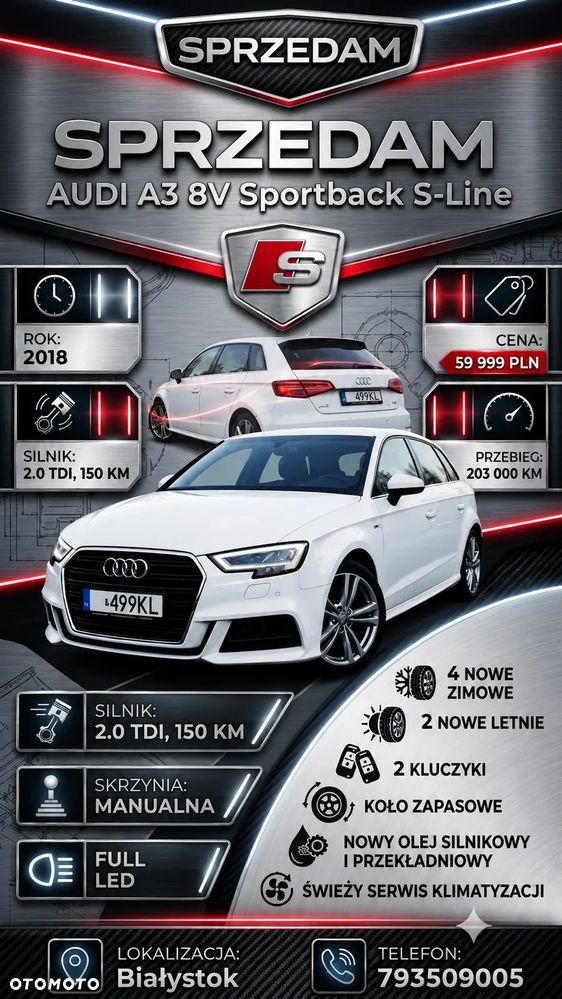 Audi A3 Sportback 2.0 TDI - 1